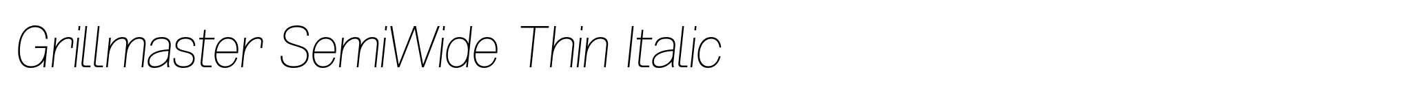 Grillmaster SemiWide Thin Italic image